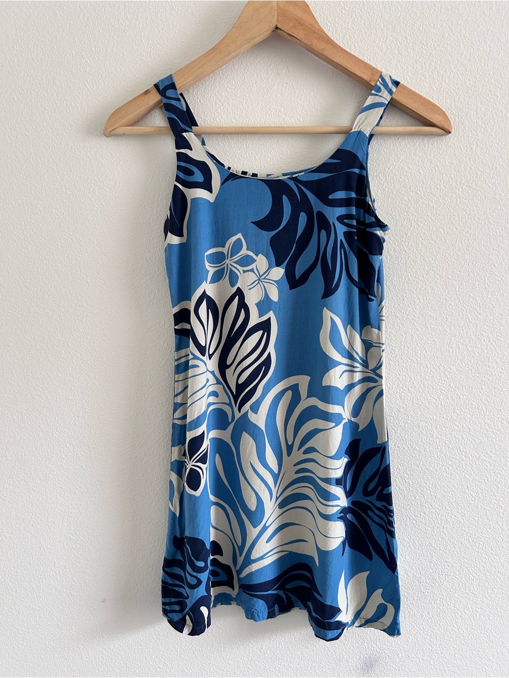 Bishop St. Blue Tropical Tank Sun Dress | Girls Size 6x | Made in Hawaii